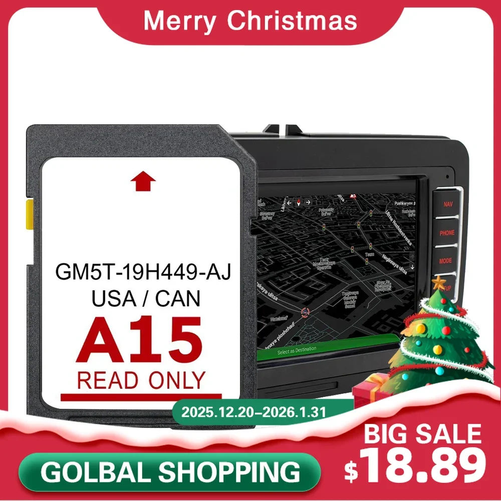 

A15 USA CAN GM5T-19H449-AJ for Ford Expedition 2015 Car SD Navigation Card Maps GPS Navigation