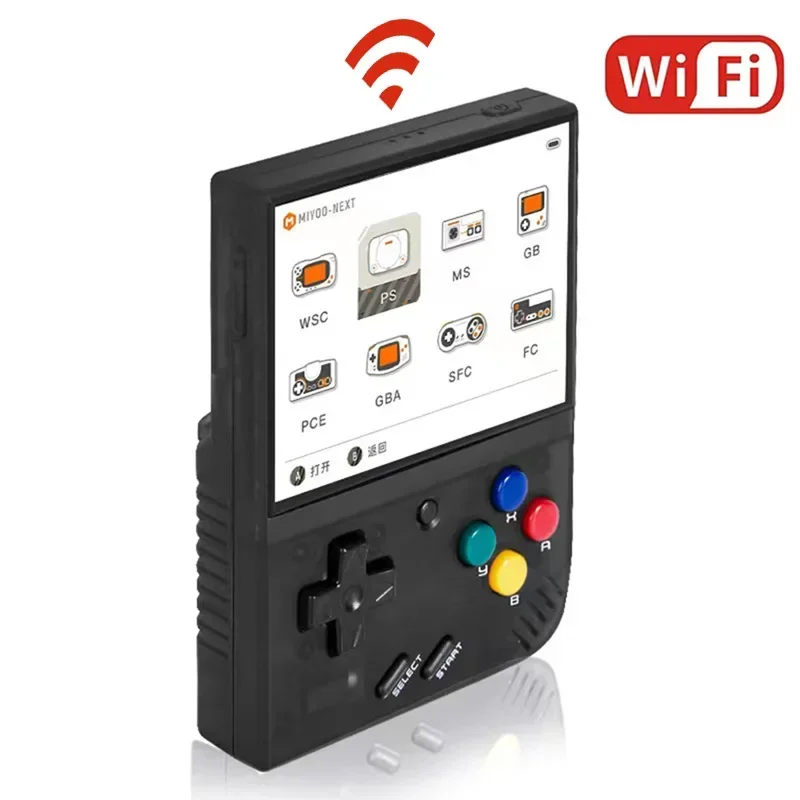 MIYOO-Mini Plus وحدة تحكم الألعاب المحمولة باليد ، V2 Mini + IPS الشاشة ، وحدة تحكم ألعاب الفيديو الكلاسيكية ، نظام لينكس ، هدية للأطفال