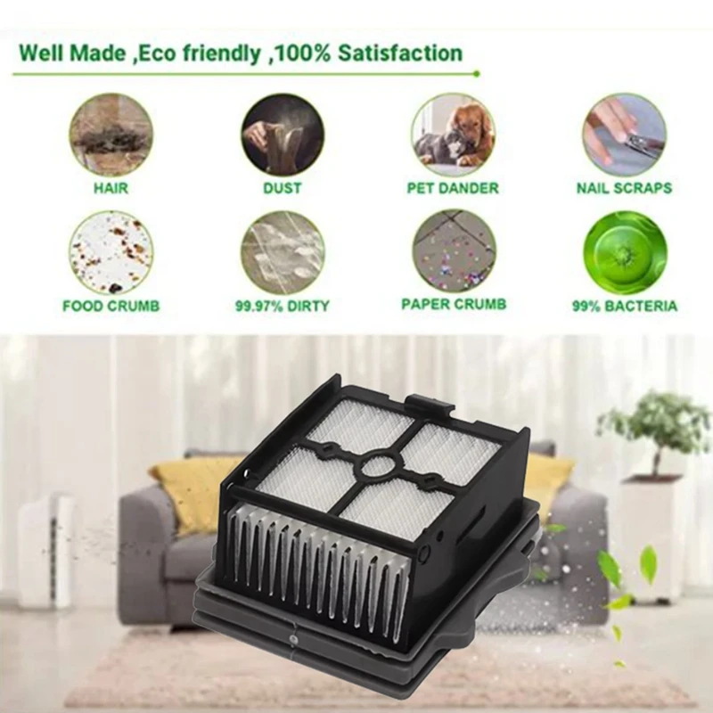 Filtro HEPA para Tineco Floor One Switch S6 Stretch S6, piezas de aspiradora en seco y húmedo, filtro lavable consumible, 8 Uds.