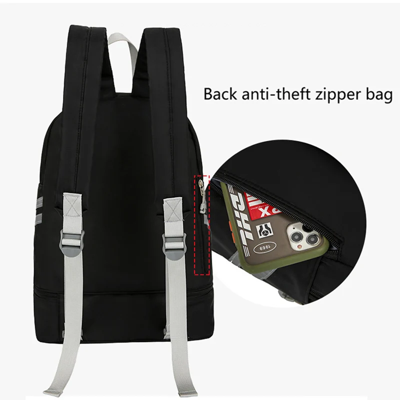 Bolsa deportiva impermeable para gimnasio, mochila de hombro, Combo de natación, seco y húmedo, bolsa de almacenamiento de zapatos de viaje