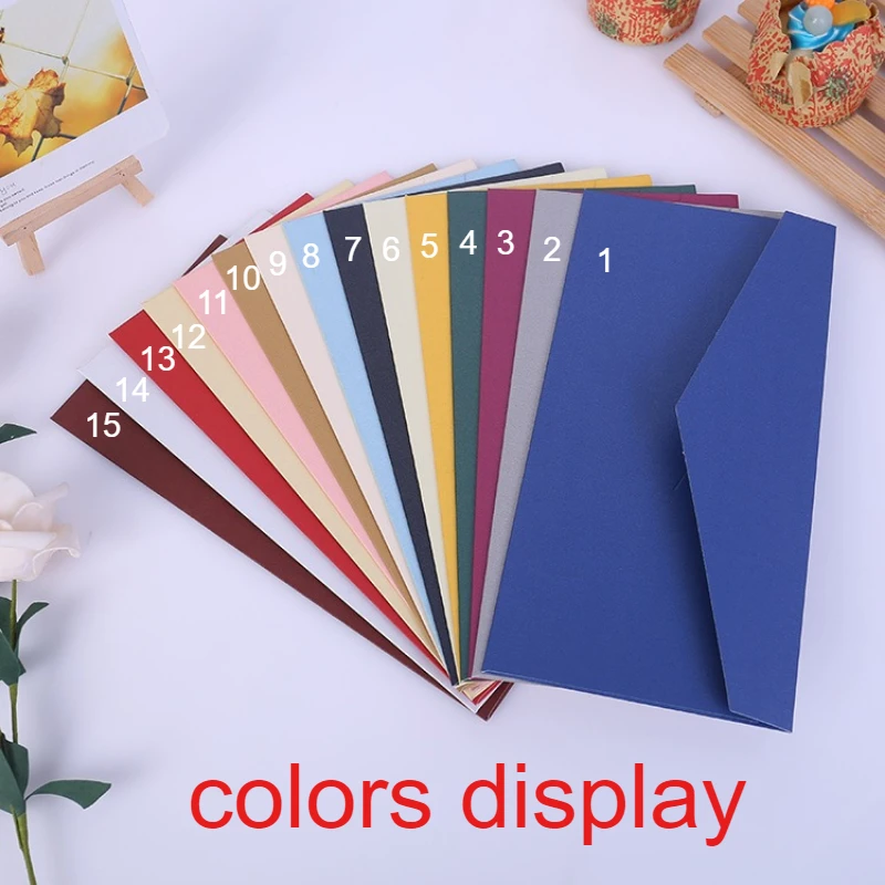 100PCS Personalized Thickened Envelope Invitation Letter Card Envelopes Vintage Style Free LOGO Printing C6 DL Size