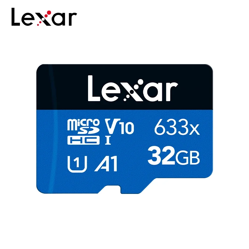 100 Original Lexar 633x Micro SD Card Class 10 A1 U1 U3 V10 V30 SDHC SDXC 32GB 64GB 128GB 256GB Flash TF Memory Card