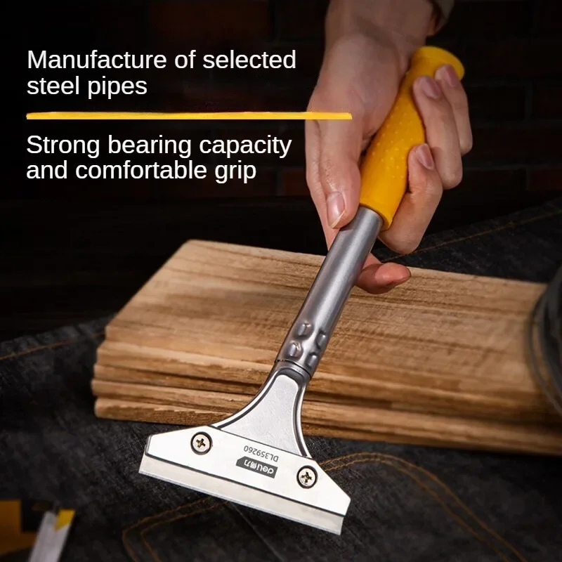 

Deli Cleaning Tool Metal Scraper Spade Multifunction Floor Wall Windows Cleaning Knife Household Hand Tools Clean Scraper Blades