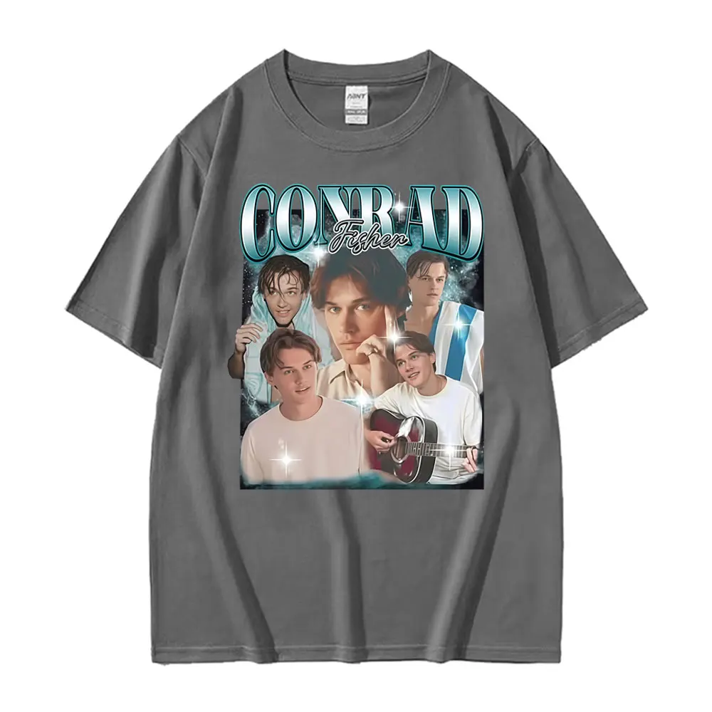 تي شيرت فريق كونراد فيشر كوزينز برسومات الشاطئ تي شيرت رجالي ملابس هاراجوكو ريترو كلاسيكي تي شيرت للجنسين تي شيرت فضفاض مريح غير رسمي #2