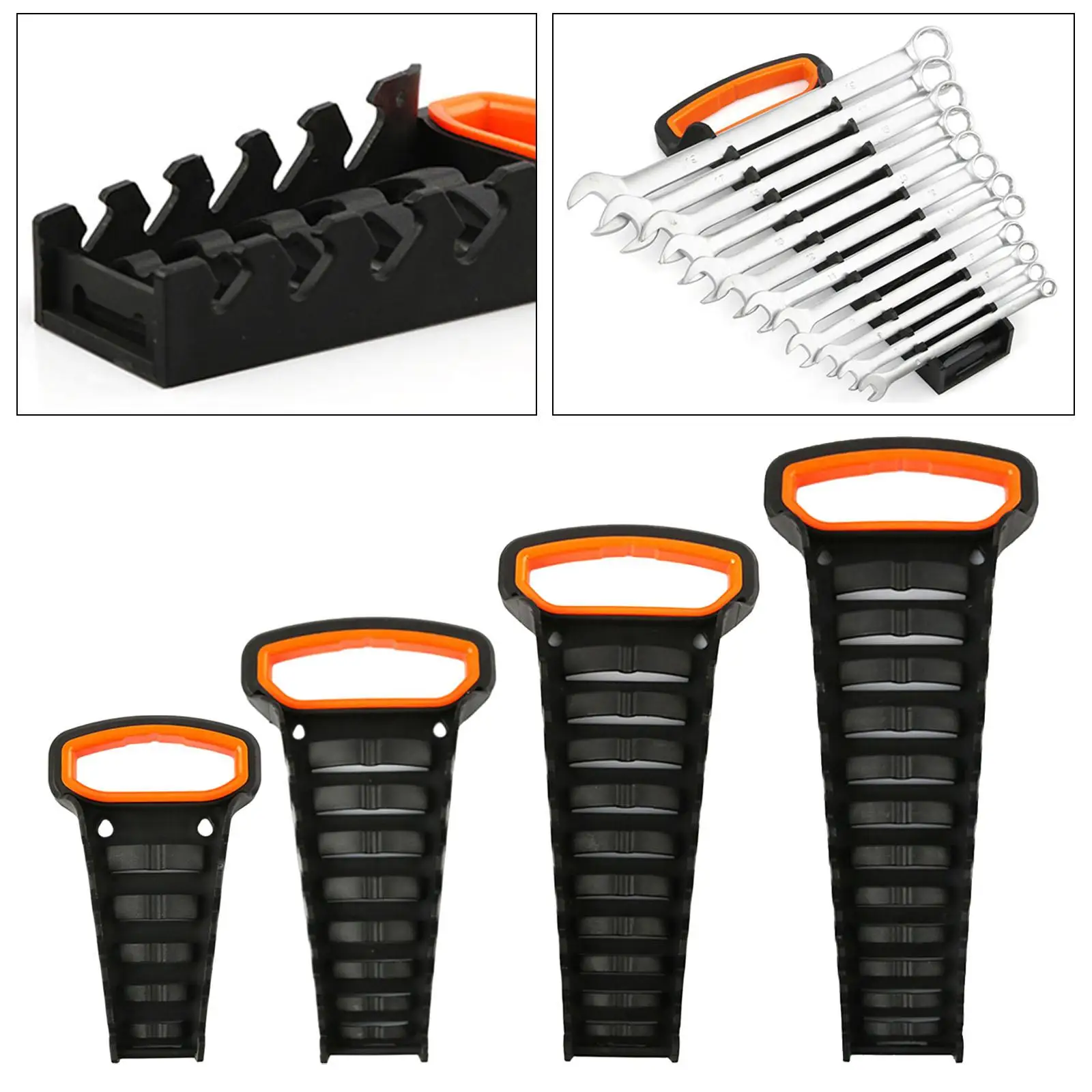 Wrench Storage Rack Spanner Holder Gripper Bracket for Tool Shed Toolboxes