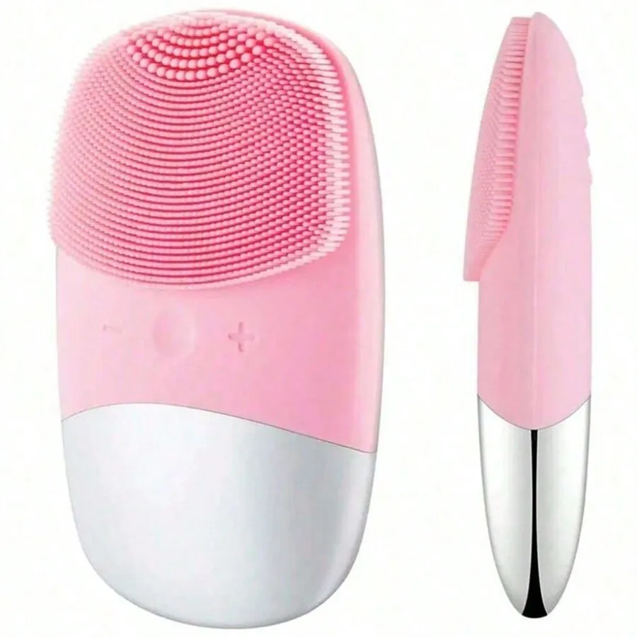 

Electric Facial Cleansing Brush Ultrasonic Silicone Facial Cleansing Brush Waterproof Facial Massager