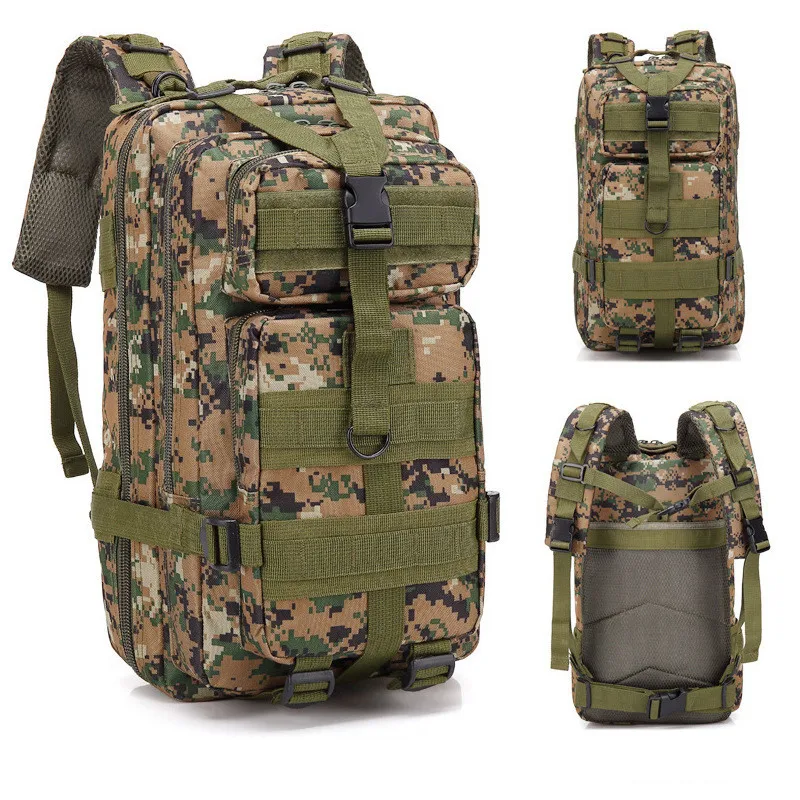 Men\'s 25L Tactical Backpack Waterproof Molle Hiking Backpack Sport Travel Bag Outdoor Trekking Camping Backpack