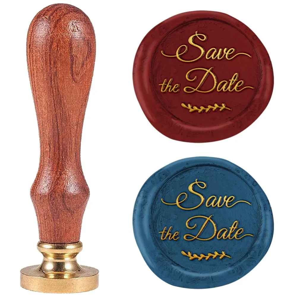 Sello de cera con palabras de 1