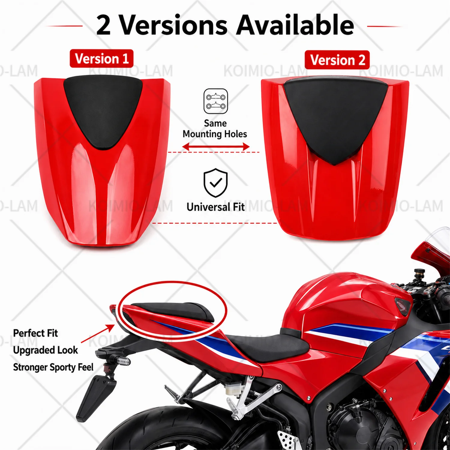 Copertura Sella Posteriore Rigida per Moto Honda CBR600RR F5 2024-2026, Carena Coda CBR 600 RR 2025