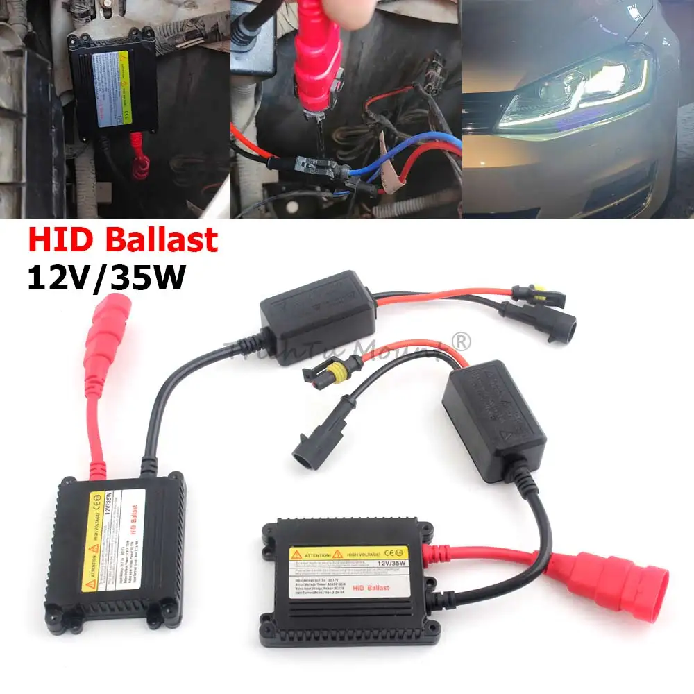 

35W Ballast DC12V Xenon Headlight Bulbs HID Slim Ignition Electronic Ballasts Kit For H1 H3 H3C H4 H4-1 H7 H8 H9 9004 9005 9006