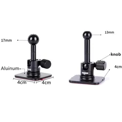 Aluminum Universal Car Holder Base Disk 13mm 17mm Ball Head Sticker Magnetic Gravity Support Car Phone Holders Accessories