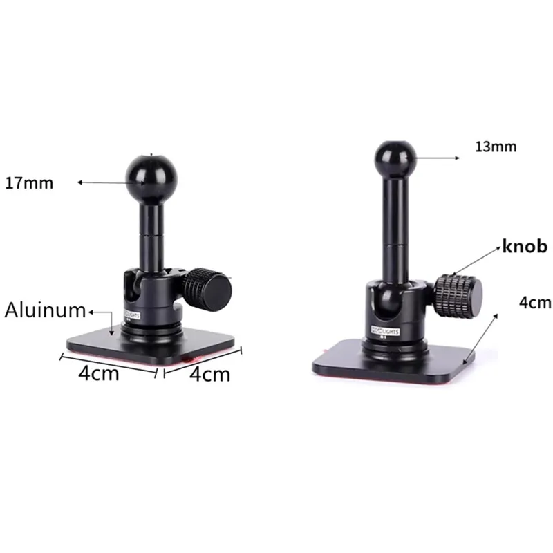 Aluminum Universal Car Holder Base Disk 13mm 17mm Ball Head Sticker Magnetic Gravity Support Car Phone Holders Accessories