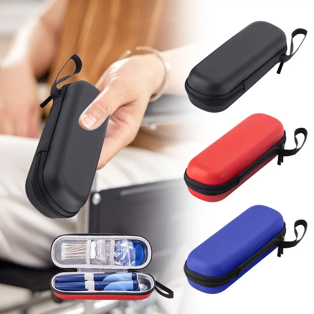 المحمولة بو الأنسولين حقيبة التبريد مقاوم للماء الحرارية معزول جيب حبوب منع الحمل المزجج حقيبة التخزين الباردة لمرضى السكري