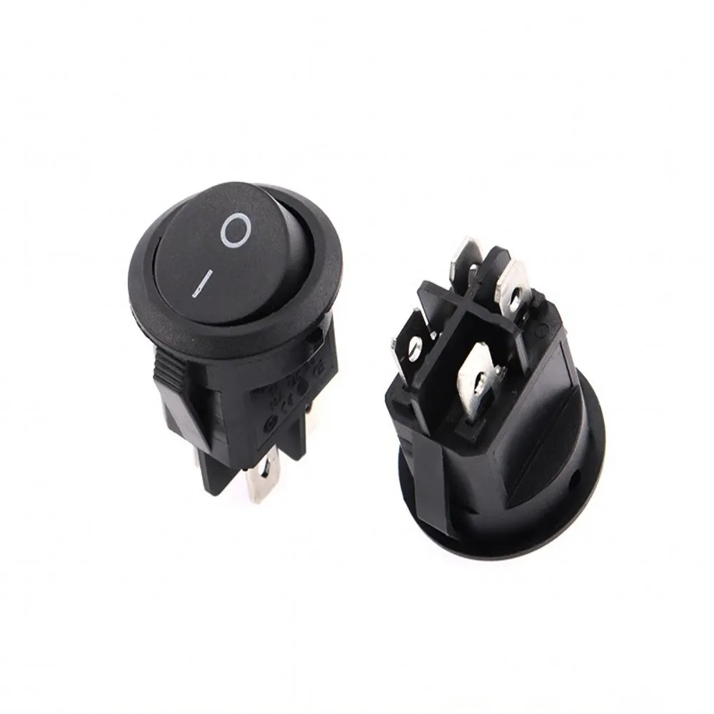 100 Stück EIN/AUS Runder Wippschalter LED-Beleuchtet Auto-Armaturenbrett Boot Van 12V KCD1 20MM 6A 250V / 10A 125V 2/3/4-PIN Schalter – Detail 18