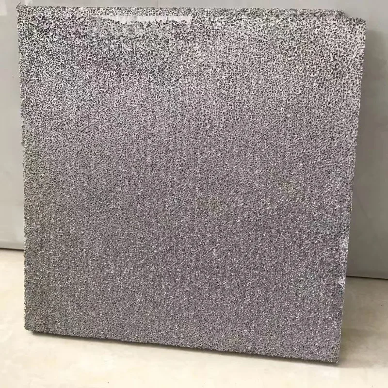 

1.6mm Thick Microporous Foamed Aluminum Sintered Plate JS Salt Particle Powder Sintered Foam Aluminum 3D Porous Metal