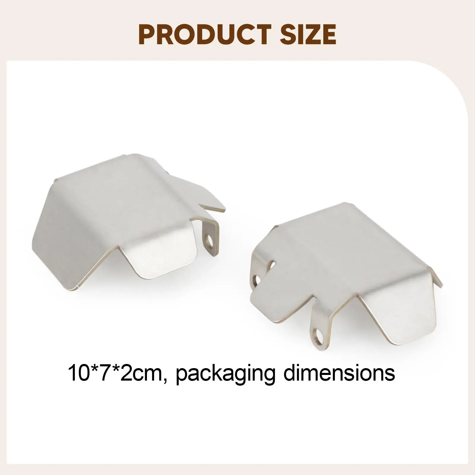 2Pcs RC Axle Plate Replacements, Frame Protector Guard Plate for -10 1/10 Vehicles Trucks