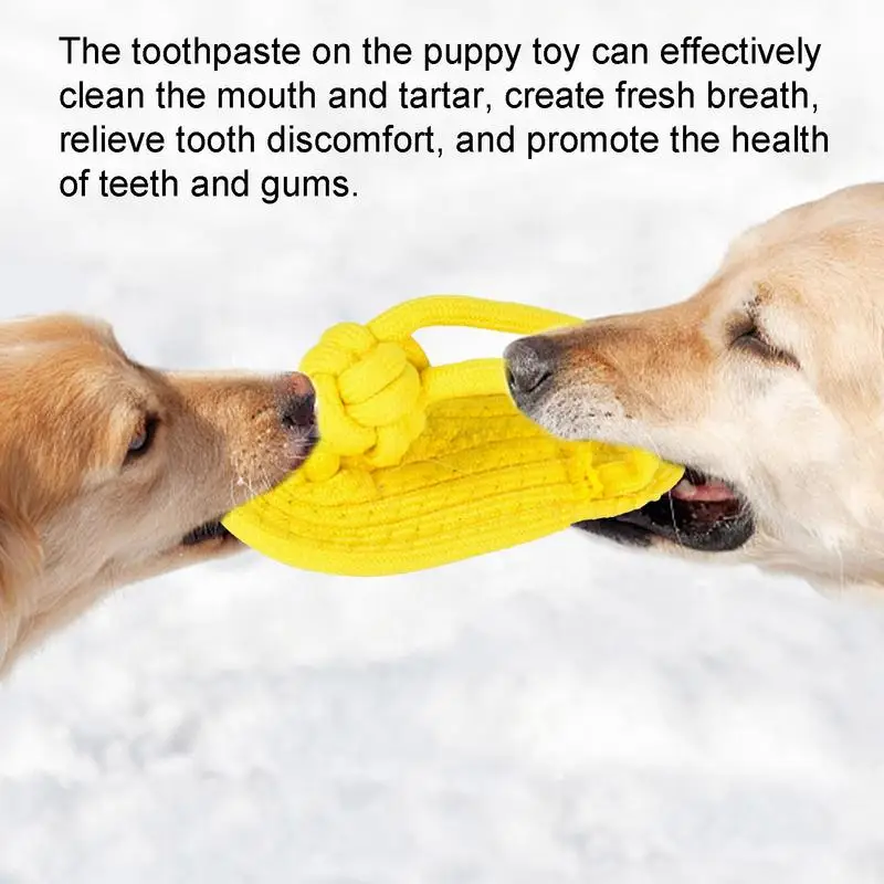 dog chew toy | Dog Teething Toys | Bite-Resistant Slipper Shaped Dog Toys | Easy to Use Fun Toys for Aggressive Chewers