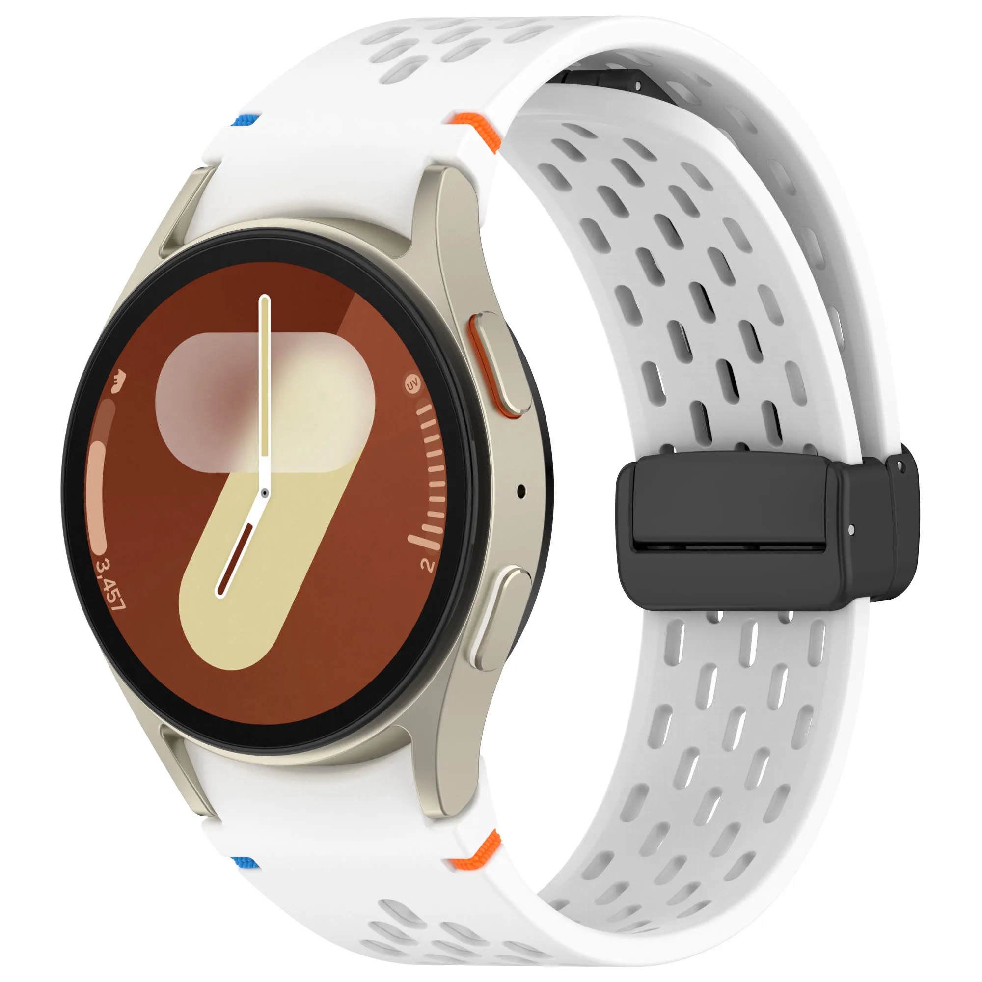 20 mm Magnetarmband für Samsung Galaxy Watch 4 5 Pro 6 7 7LTE 44 mm 40 mm Watch4/6 Classic Silikonband Keine Lücken Armband Correas – Detail 6