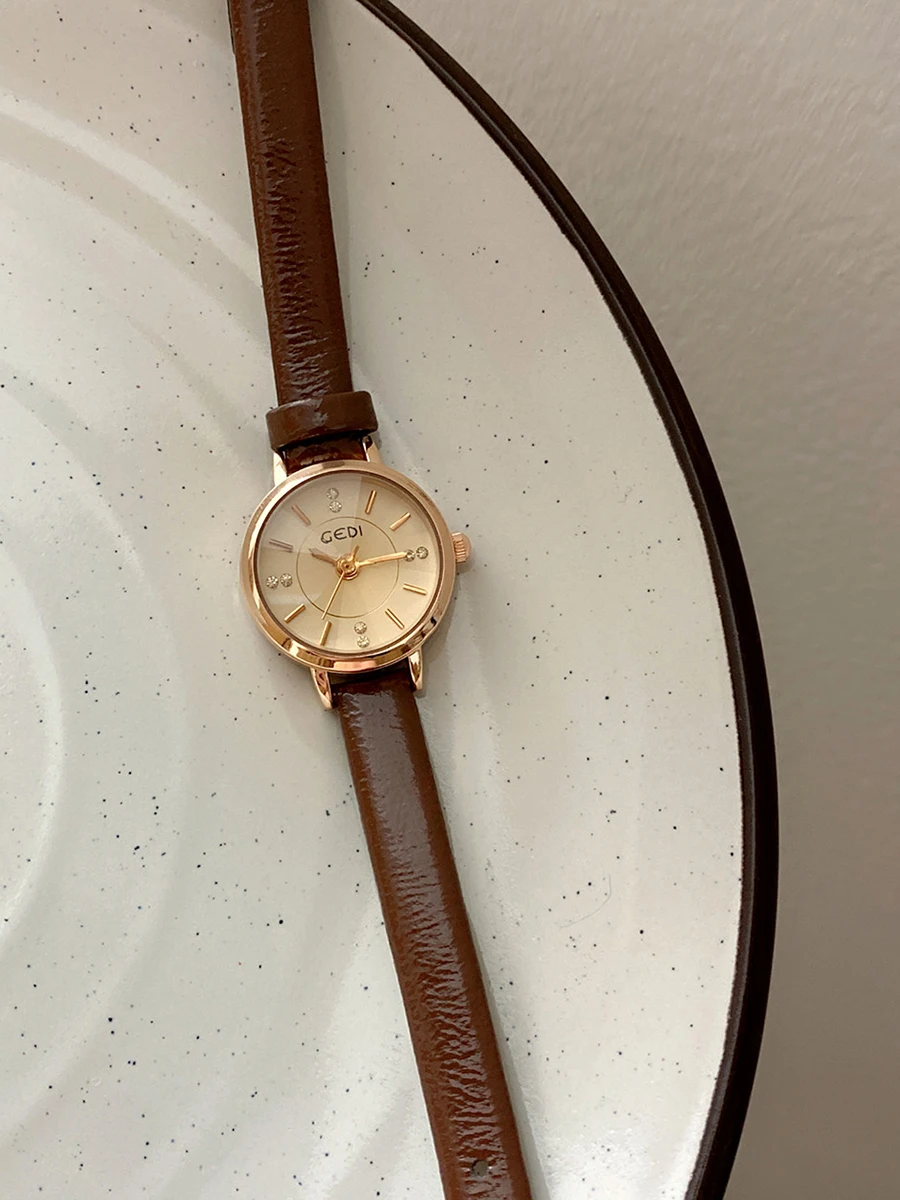 

Women's watch light luxury student high-end thin strap small exquisite women's watch retro quartz watch ladies accessories
