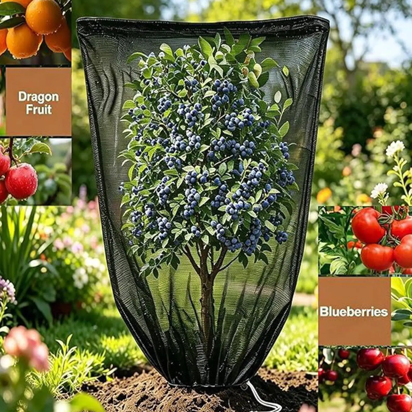 

Garden Plant Shade Net Wind-Resistant Breathable Birds Barrier Outdoor Plant Sunblock Canopy For Fruit Tree Vegetables Blueberry