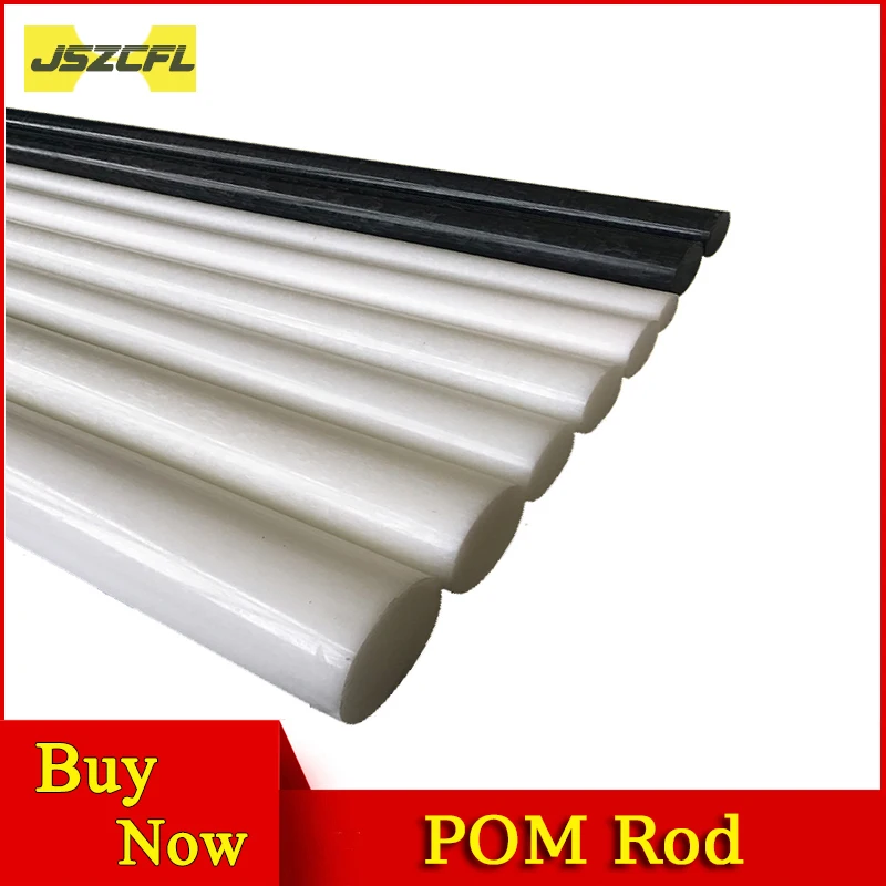 

POM Nylon Rod Dia 15-130MM Hard Plastic Polyoxymethylene Bar Stick Length 500MM