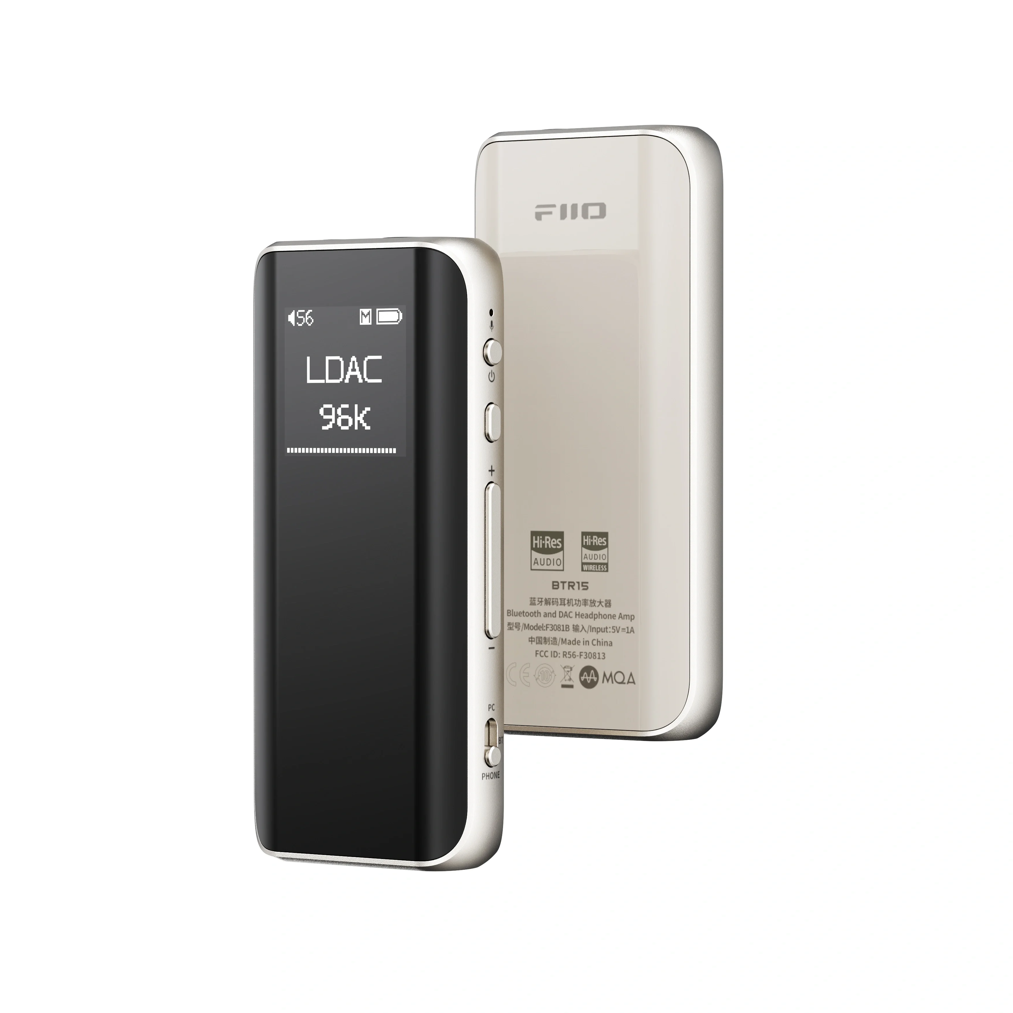 FiiO BTR15 DAC 別売TYPE-Cケーブル付き FiiO（フィーオ） FIIO Bluetooth レシーバー ワイヤレス BTR15 左右