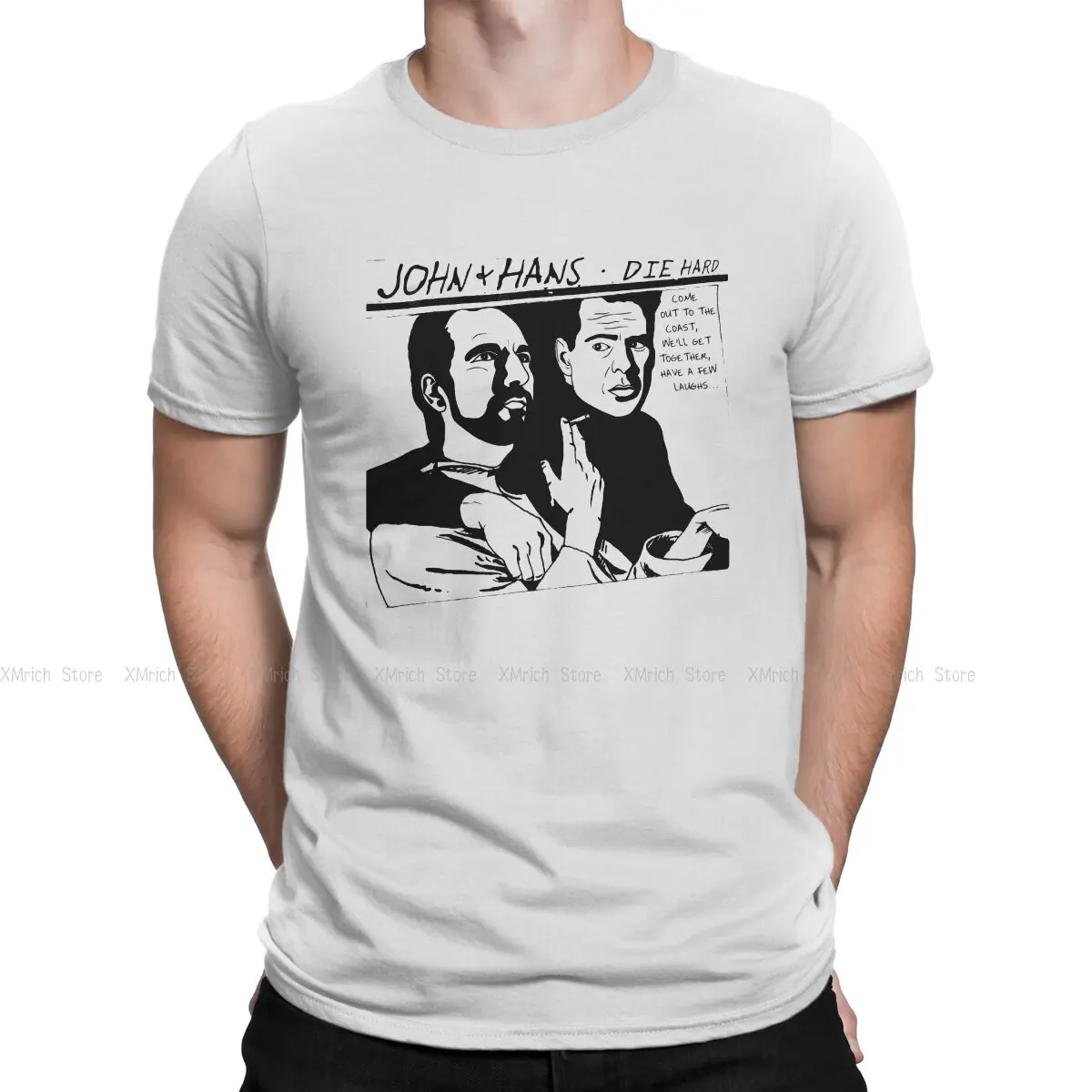 John and Hans Die Hard Goo Parody Hip Hop TShirt Nakatomi John Plaza Leisure T Shirt Summer Stuff For Men Women