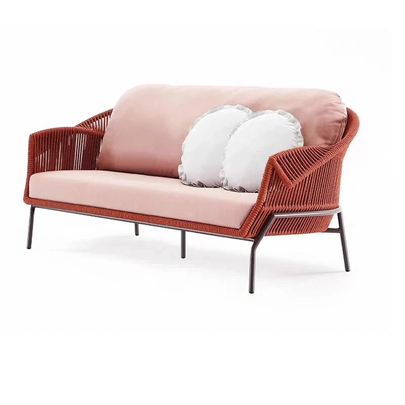 

Nordic outdoor rattan sofa single rattan chair table and chair balcony hotel homestay courtyard garden coffee table bed