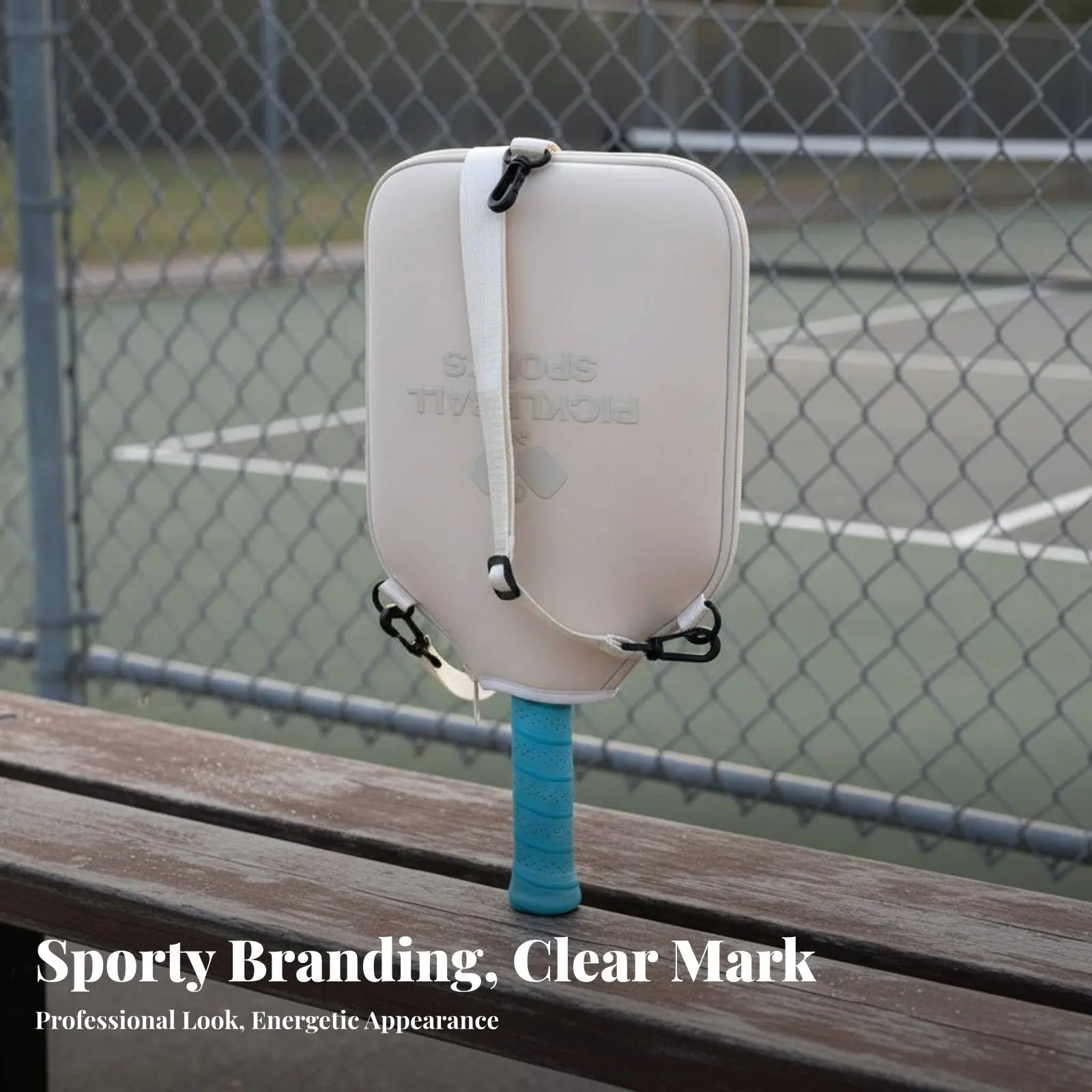 

Pickleball Paddle Bag Wear-Resistant Neoprene Paddle Sleeve Pickleball Racket Cover Adjustable Strap Long-Lasting for Travel