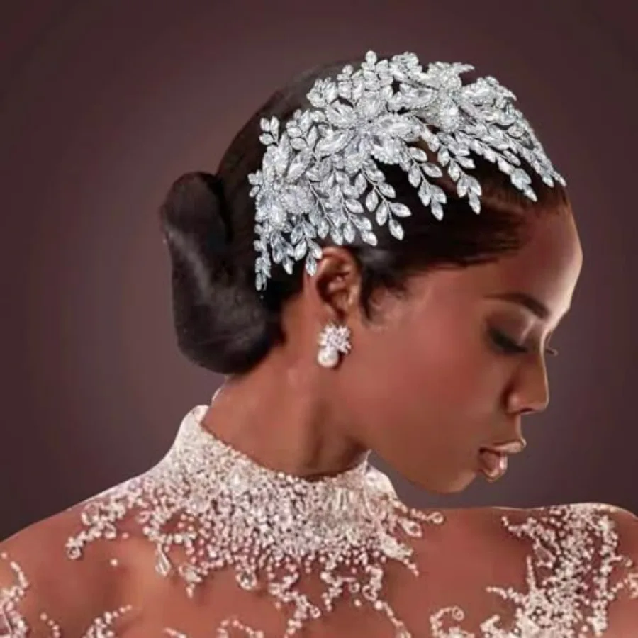 

Bridal Hair Accessories, Wedding Hair Pieces for Brides, Rhinestone Bride Headband