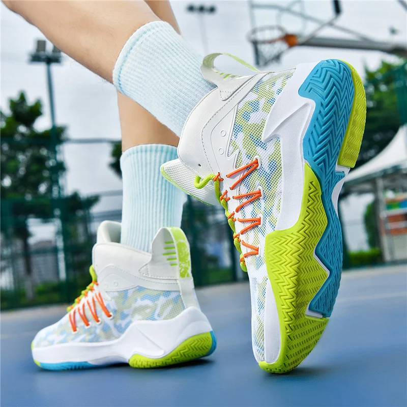 Professional Basketball Sneakers for Men Quality Breathable Platform Sneakers Men Non-slip Brand Sports Shoes Trainers Man 2025