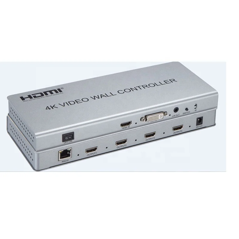 

Home theatre system 4K HDMI 2x2 Video Wall Screen Controller HDMI/DVI Input 4 HDMI outputs