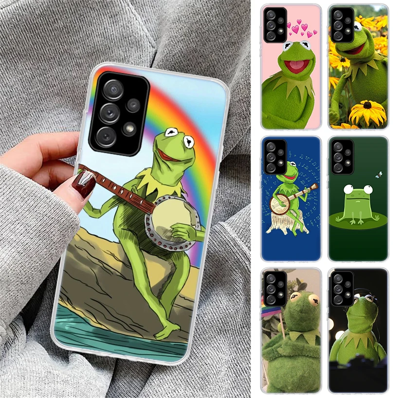 Green frog Phone Case for Samsung Galaxy A17 A16 A15 A14 A13 A57 A56 A55 A54 A53 A37 A36 A35 A34 A33 A26 A25 A24 A23 Galaxy A16 