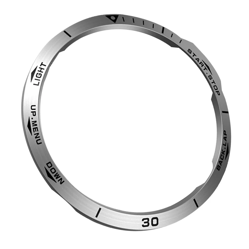

1pc Metal Bezel Stainless Steel Protective Ring For 6X Durable Watch Cover Lightweight Case Accessory For Smart Watch