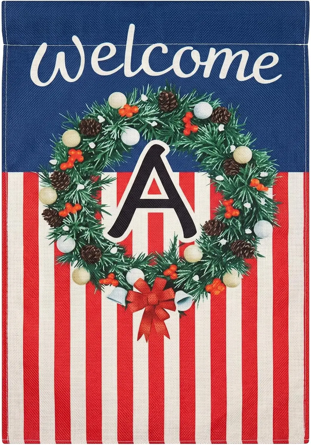 Patriotic Garden Flag 12.5x18 Inch - Vibrant Washable Polyester Welcome American Yard Decor for 4th of July Memorial Day Sum AAM