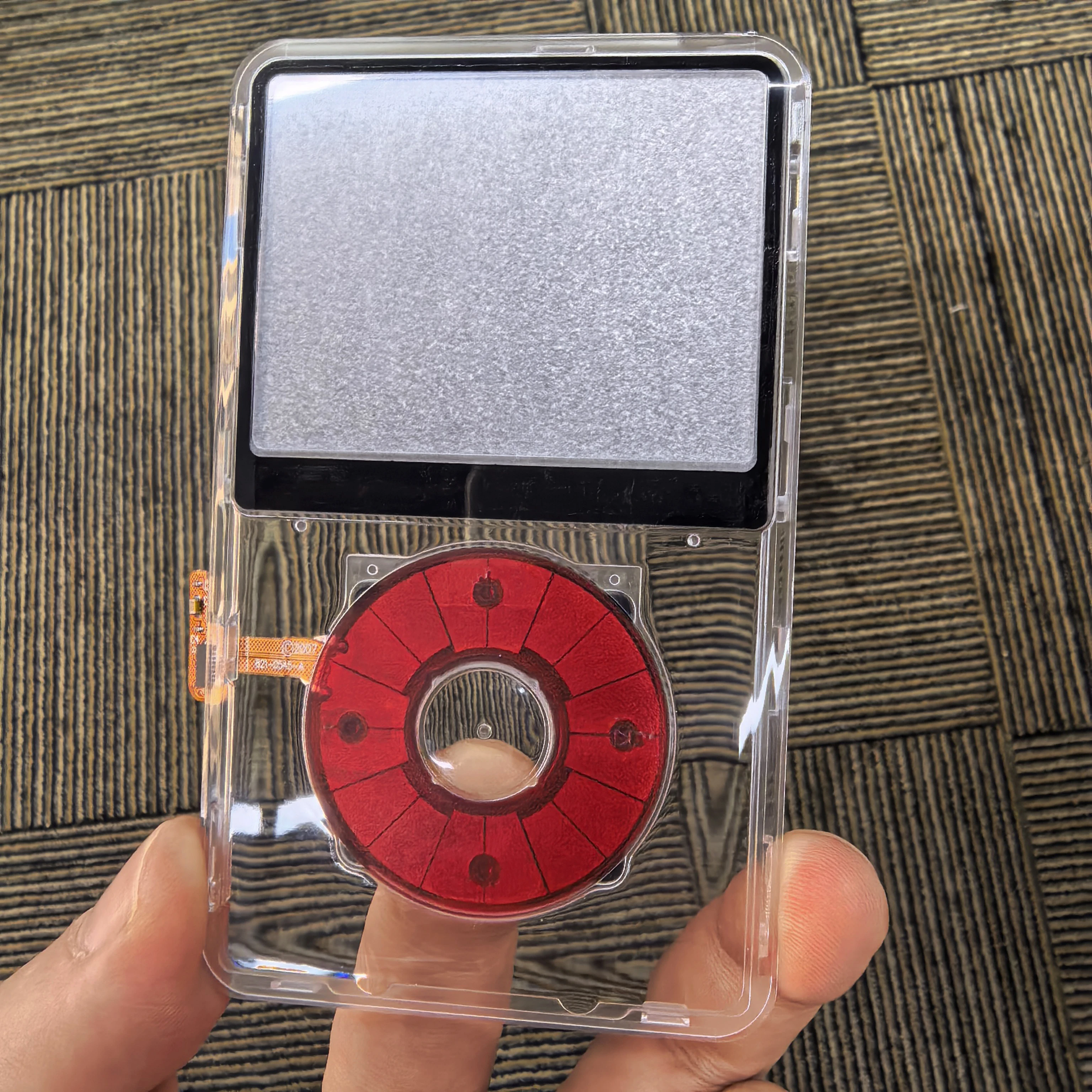 Clear Faceplate Transparent Front Housing Case with Clickwheel Flex Button Kit For iPod Classic 6th 7th Gen 80GB 120GB 160GB image 3