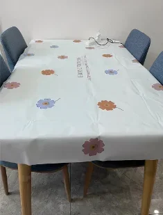 

1pc Marble Round Tablecloth, 60 Inch Ruitic White Grey Table Cover, Waterproof Fabric Farmhouse Abstract Tablecloths