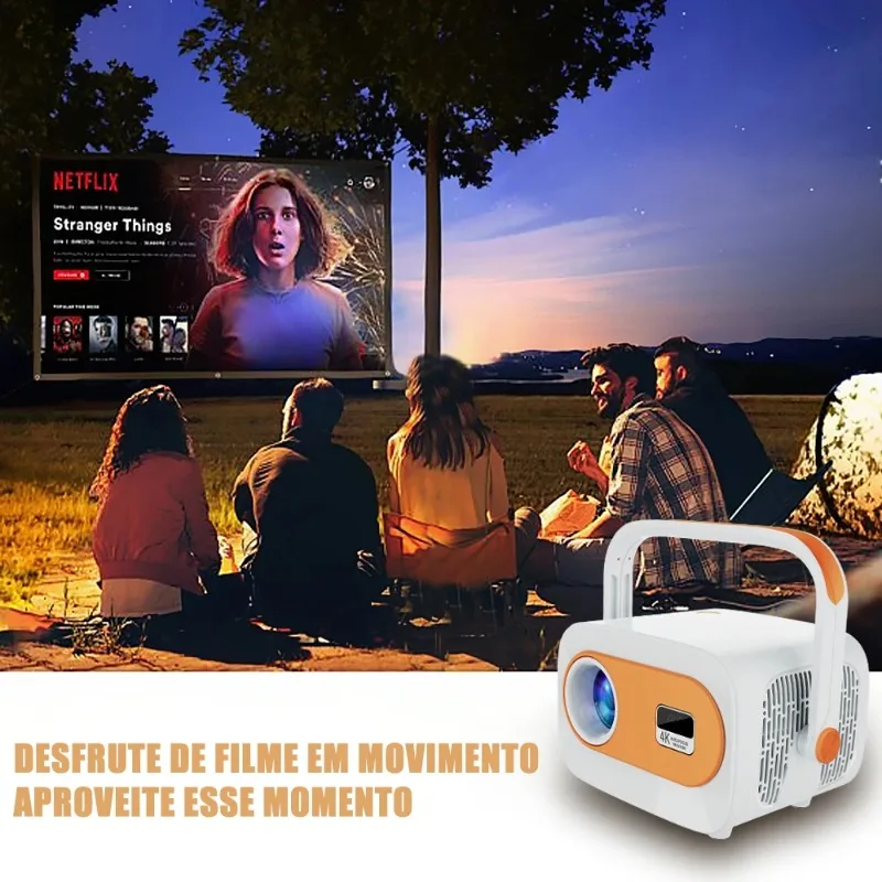 Projetor Portátil JY325 Android 13 300 ANSI Foco Automatico WiFi 5G Bluetooth 5 1 suporte 4K 1080P HDMI 200 Polegadas LED #4