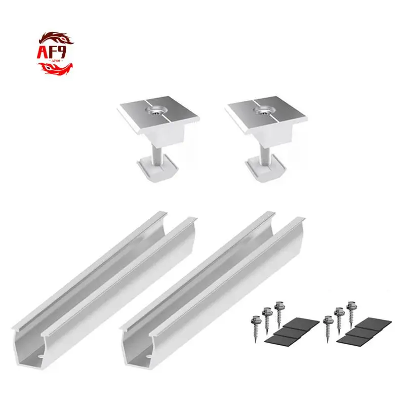 

AF90-Solar Panel Mount Bracket Rails Clamp Fastening Module Mount Mounting PV Solar Power Supplies Trapezoidal Roof 35Mm Easy To