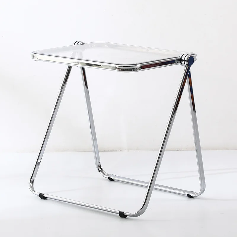 Transparent ，Acrylic fashion Internet celebrity clothing store photo chair Simple household ins dining  Folding chair