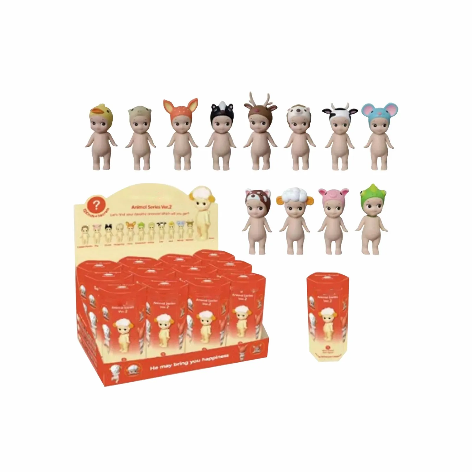 كشف العوالم الغامضة للعجائب المجنحة تمثال الملاك المثير للاهتمام في المفاجأة صندوق أعمى الملاك السائكين سلسلة الحلم الشكل