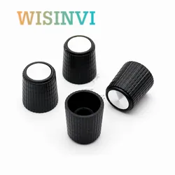 10PCS Plastic Diameter 15MM Height 16.5MM Potentiometer Adjustment Knob Cap Flower Hole 6MM