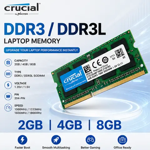 Crucial 8gb ddr3 ram 1600mhz-AliExpress