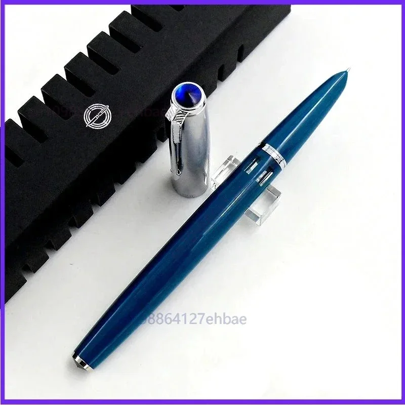 For Wingsung 601 Gemstone Ink Pens Blue Piston Filling Iraurita Ink Window 0.38mm 0.5mm Nib Luxury Writing Calligraphy Supplies