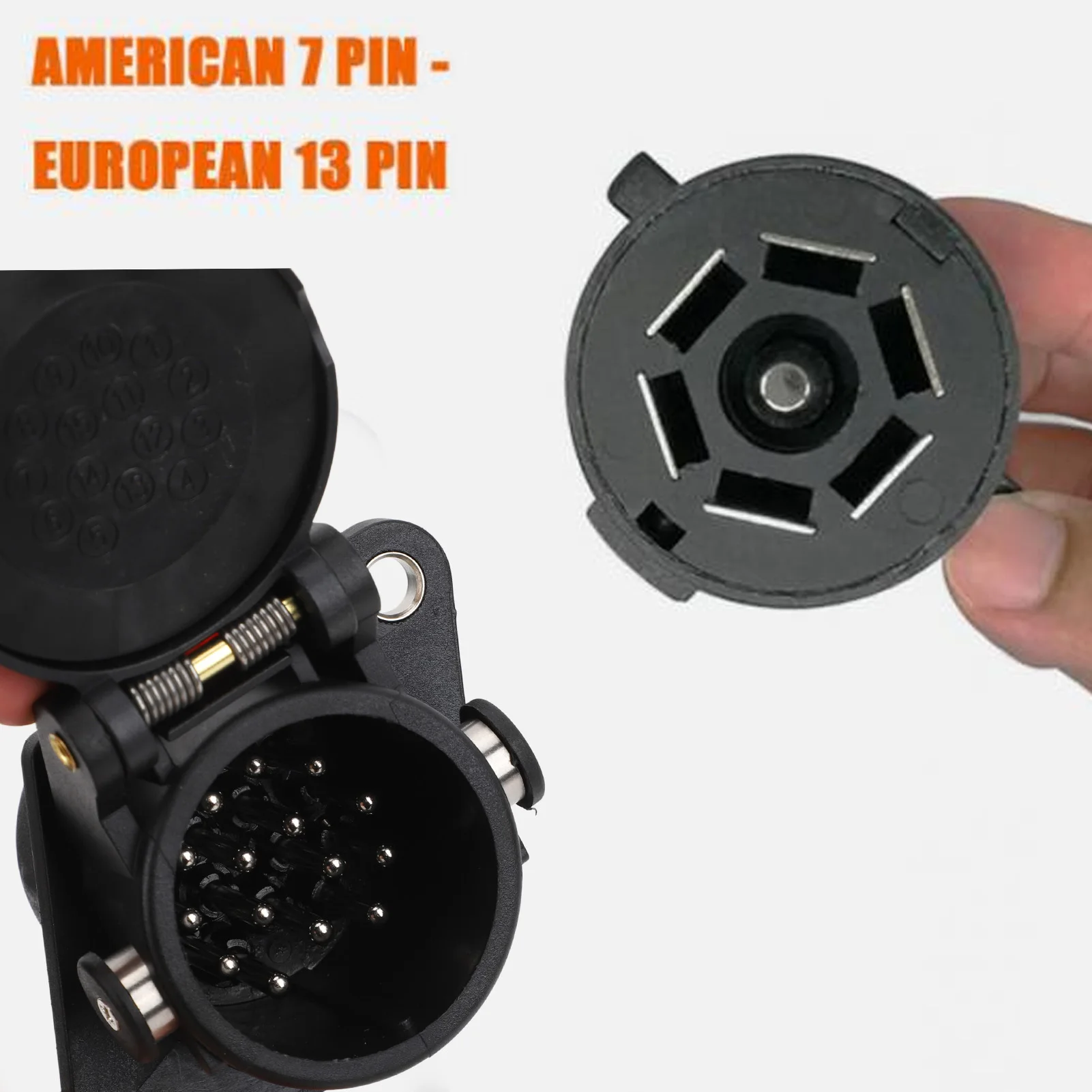 24 فولت 15pin مقطورة التوصيل موصل مقبس محول أداء مستقر لقارب القافلة RV