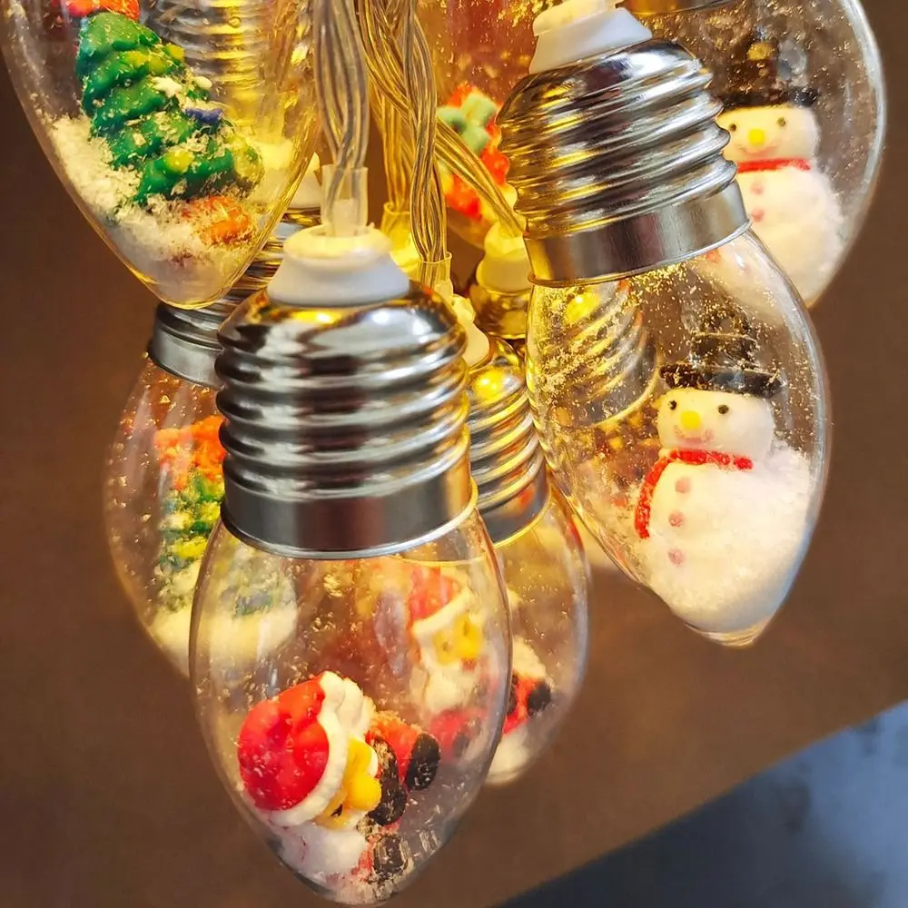 

Украшение дома, Рождественская елка, светодиодная гирлянда, снеговик, милый Санта-Клаус, декоративные светильники, Санта-Клаус, Лось, новогодние подарки для дома