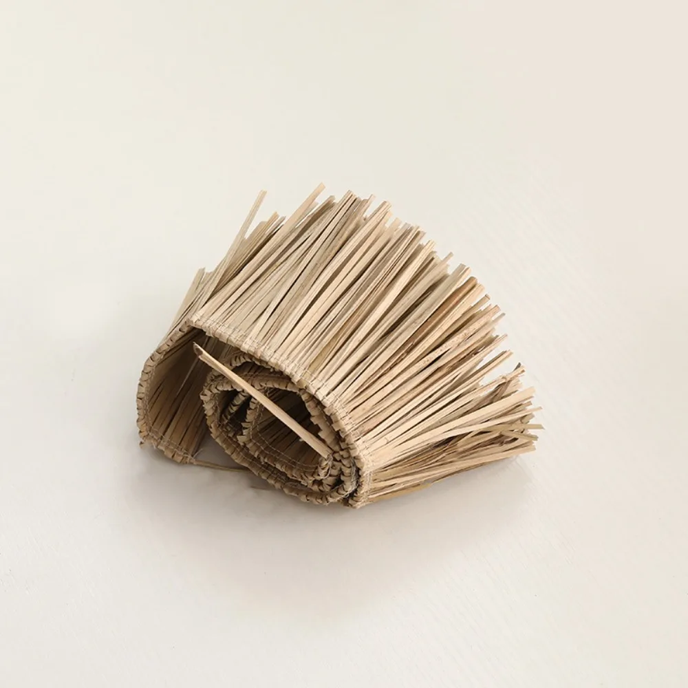 Durable Home Supply Homestay Ornament Jute Fringe Trim Straw Tassels Lafite Grass Garland Background Wall Decoration