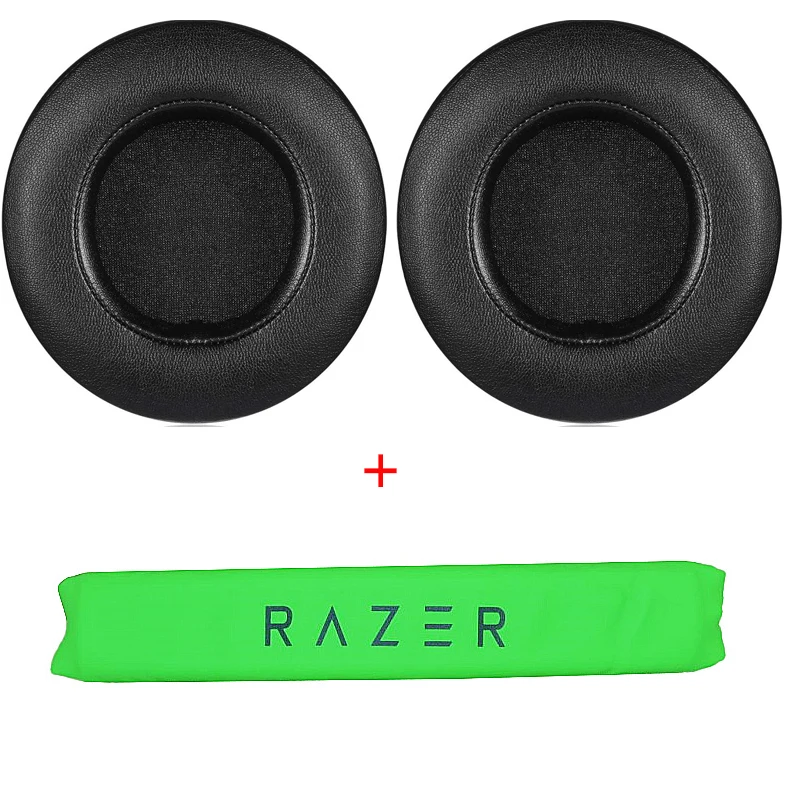 استبدال بطانة للأذن غطاء للأذن وسادات الأذن عقال ل Razer Kraken برو V2 وسادات الأذن 7.1 كروم V2 USB الألعاب غطاء الوسادة