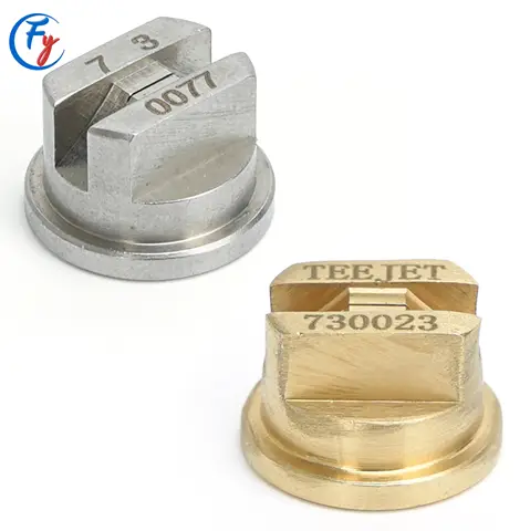 Brass SS304 0017 0025 0033 0050 0067 TPU Flat Fan Spray Nozzle Tip, V Jet Nozzle for Industrial Agriculture Irrigation 15~110°