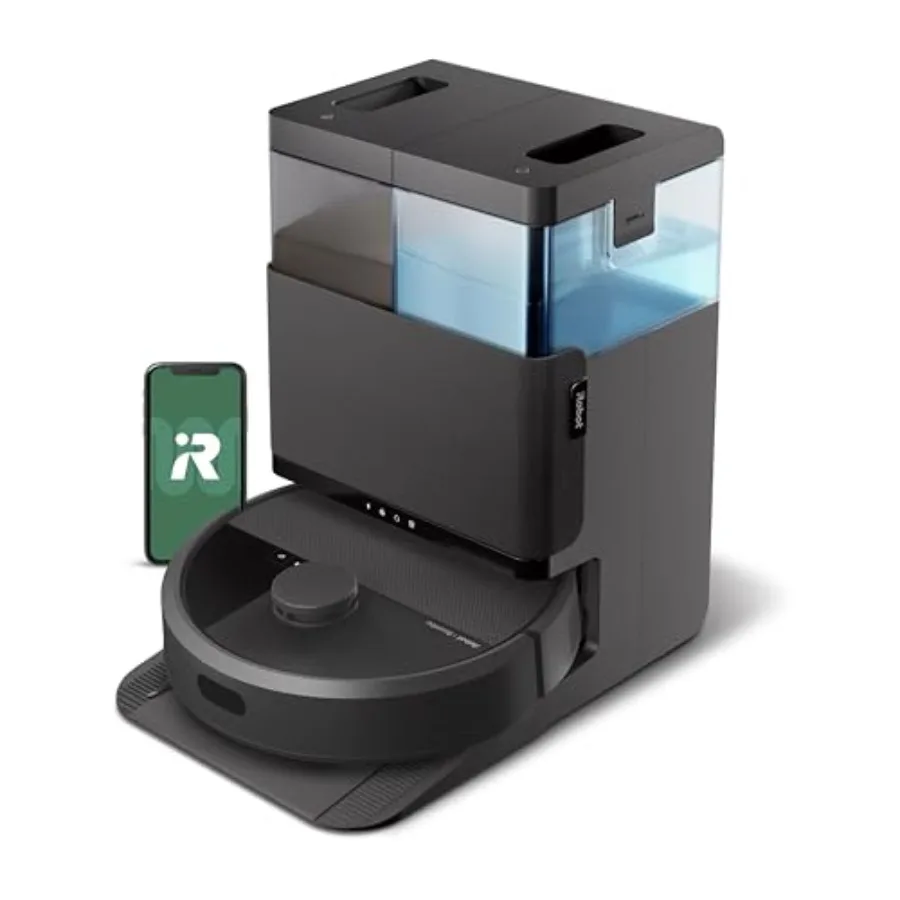 Roomba Plus 4020 2in1 Vacuum and Mop Robot with AutoWash Dock - Dual Spinning Smart and Fast Mapping Ideal for Pet Hair Self-Em